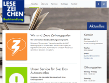 Tablet Screenshot of lesezeichen-hamborn.de